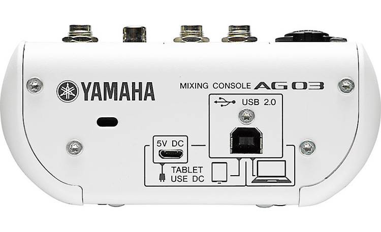 Yamaha AG03 3-channel mixer and USB 2.0 computer/iPad® recording 