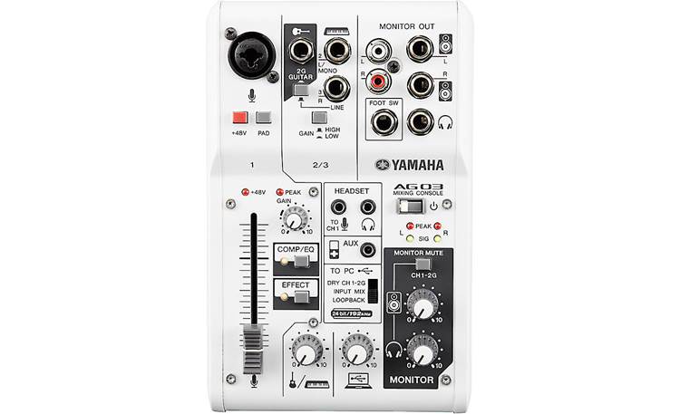 Yamaha AG03 3-channel mixer and USB 2.0 computer/iPad® recording 
