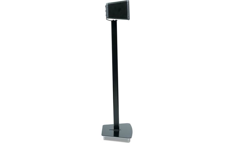 Flexson Floor Stand Black - profile with speaker set horizontally (Sonos PLAY:3 not included)