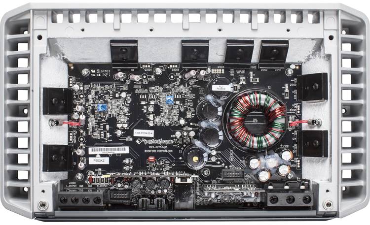 Rockford Fosgate PM500X2 Conformal-coated circuit board