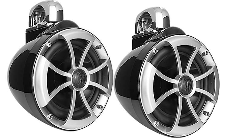 Wet Sounds Icon 8 B-FC wakeboard tower speakers with fixed clamps