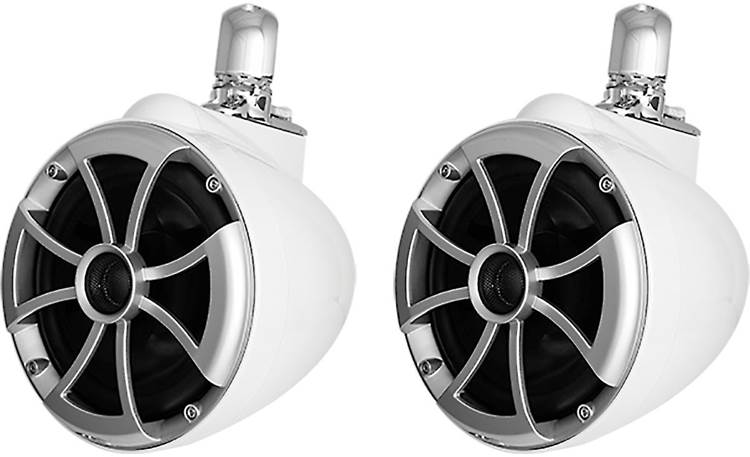 Wet Sounds Icon 8 W-FC wakeboard tower speakers with fixed clamps