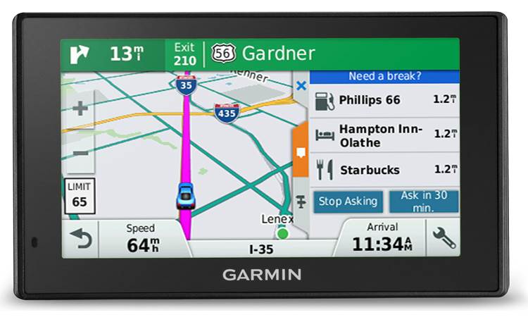 Garmin DriveAssist™ 50LMT Up Ahead shows you what's at the next exit