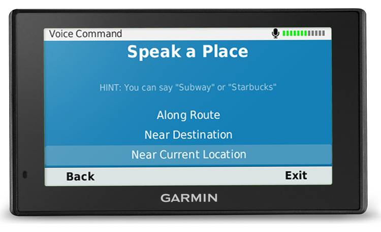 Garmin DriveAssist™ 50LMT Use your voice to find a destination