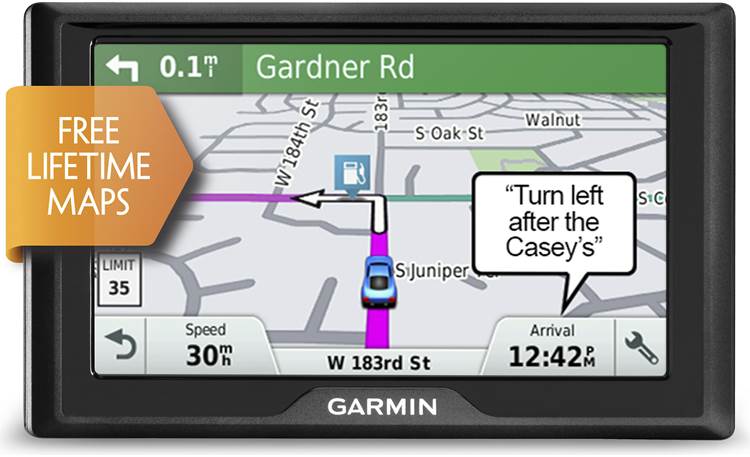 protein dommer Alperne Garmin Drive™ 50LM Portable navigator with 5" screen at Crutchfield