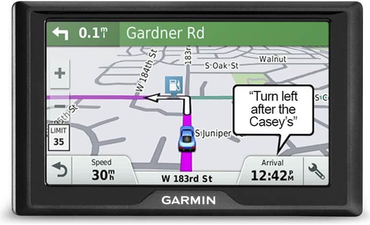 Garmin Drive™ navigator with 5" screen at Crutchfield