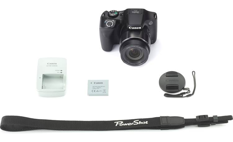 Canon PowerShot SX540 HS Shown with included accessories