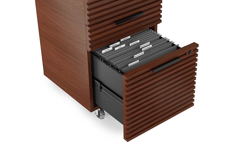 BDI Corridor 6507 Walnut - File drawer detail (files not included)