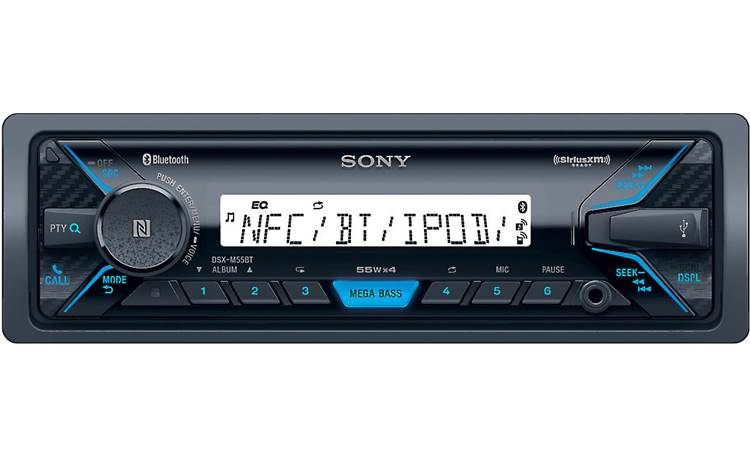Sony Marine Digital Media Receiver with Bluetooth Capability and Two Speakers 
