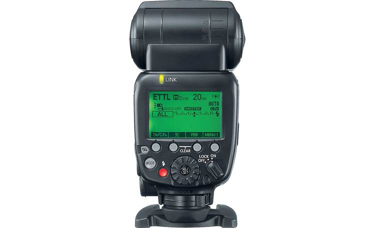 Canon Speedlite 600EX II-RT Back, with illuminated LCD screen