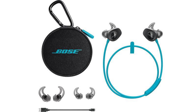 Bose® SoundSport® wireless headphones Includes matching case and three sizes of earbuds