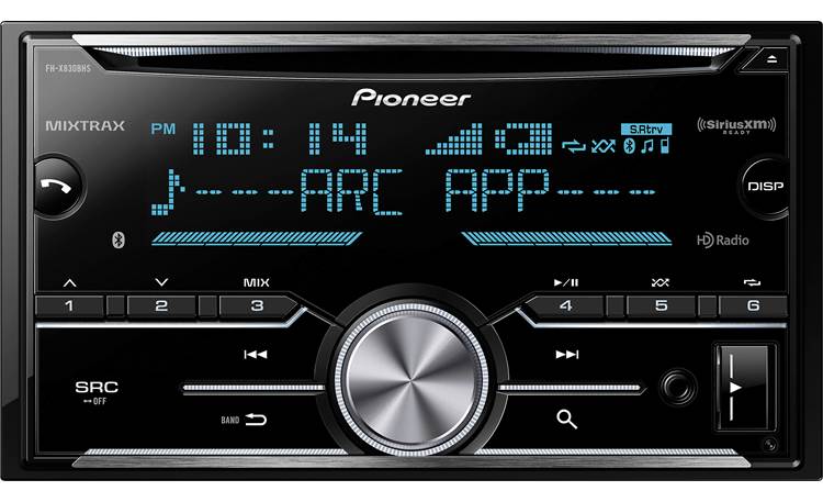 Pioneer FH-X830BHS The FH-X7830BHS offers Bluetooth, HD Radio, and supports SiriusXM satellite radio
