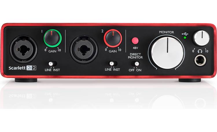 Focusrite Scarlett 2i2 (Second Generation) Direct front view