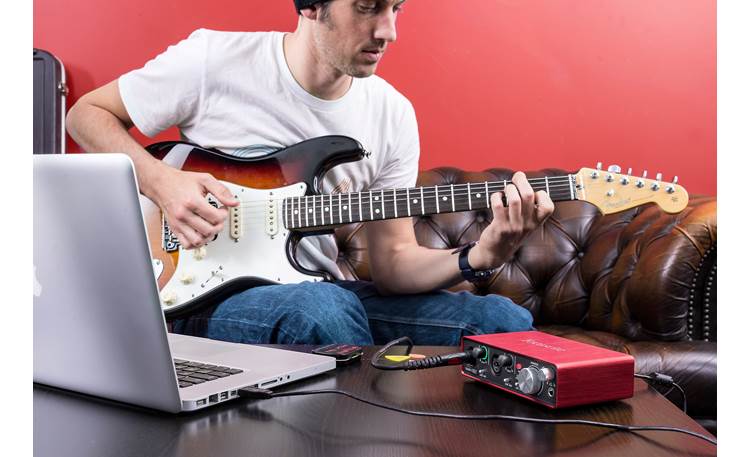 Focusrite Scarlett 2i2 (Second Generation) Plug in your electric guitar directly, and get some great sounds with the bundled software
