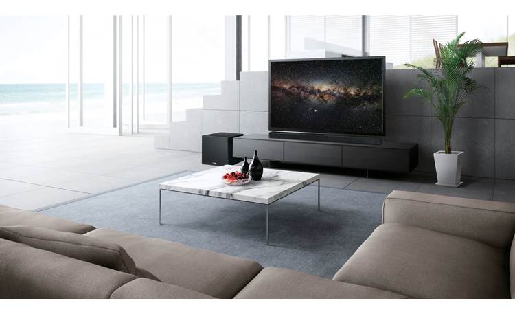 Yamaha YSP-2700 Digital Sound Projector Fits cleanly into your TV setup