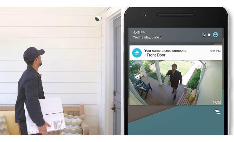 Google Nest Cam Outdoor Waiting for a package? You'll know when it arrives