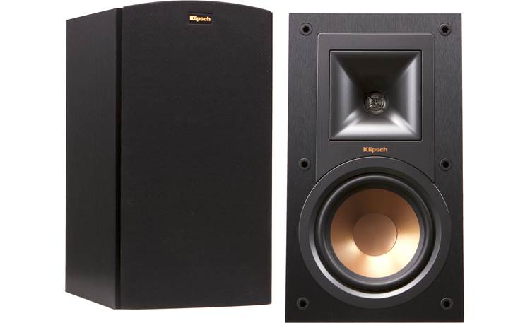 Klipsch Reference R-15M Shown with and without grille