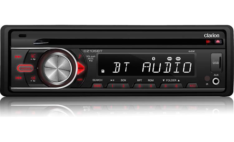Clarion CZ105BT Get your music streaming wirelessly and hands-free calling with Bluetooth
