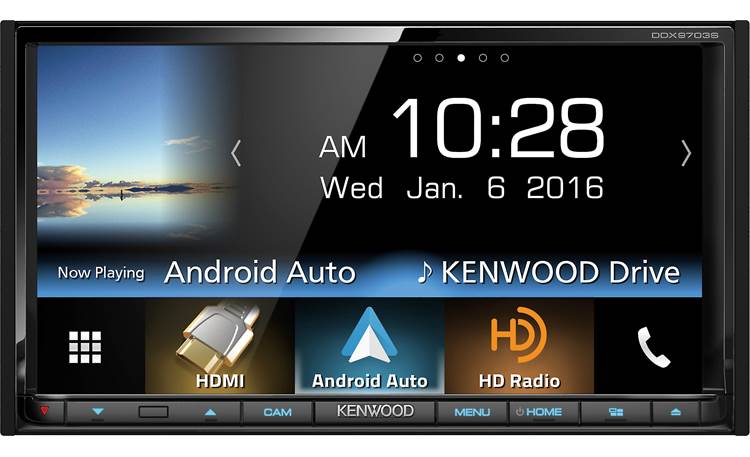 Kenwood DDX9703S Get your smartphone integrated with built-in Android Auto and Apple CarPlay