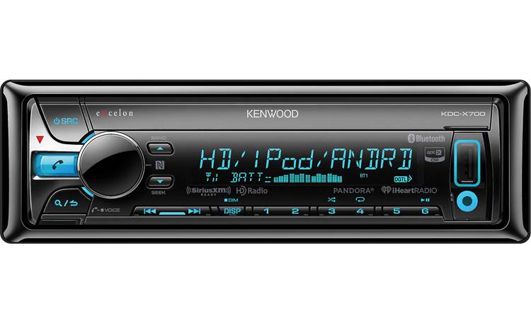 Kenwood Excelon KDC-X700 Pair up an iPhone® or an Android™ and get crystal-clear sound using Bluetooth with aptX®