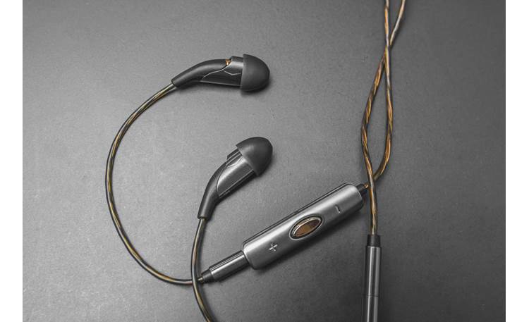 Klipsch X20i Earpieces are angled up and tilted inward for a secure comfortable fit