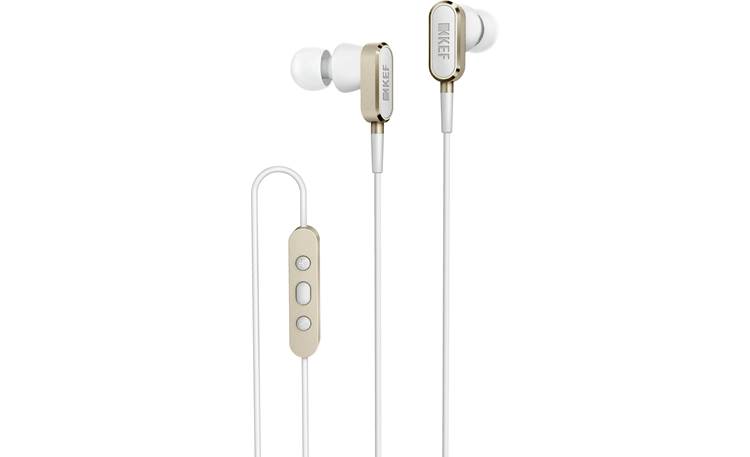 KEF M100 Champagne Gold In ear headphones with Apple remote and