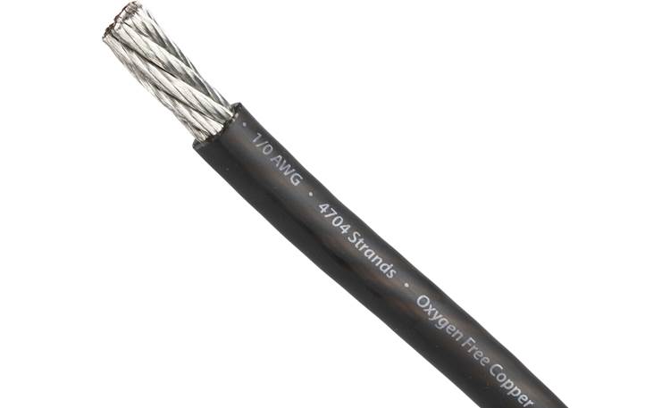 Crutchfield Black Ground Wire copper wire tinned for protection 