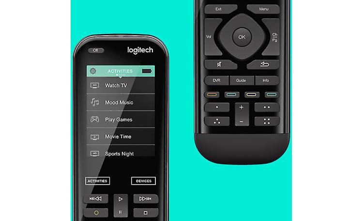 Logitech® Harmony® 950 Screen and control button detail