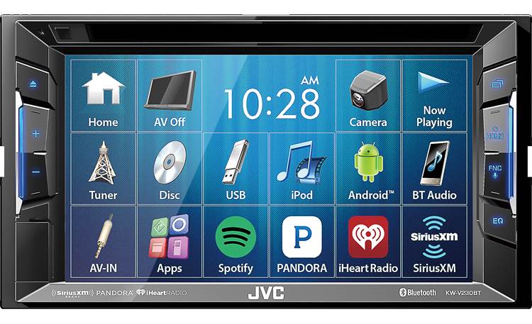 JVC KW-V230BT Quickly access tons of media from the 6.2