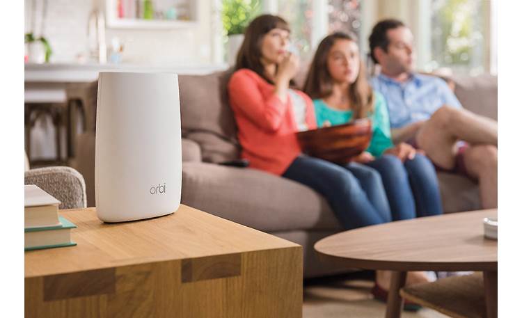 NETGEAR Orbi AC3000 Tri-band Wi-Fi® System (RBK50) Put the satellite in the living room for glitch-free movie streaming