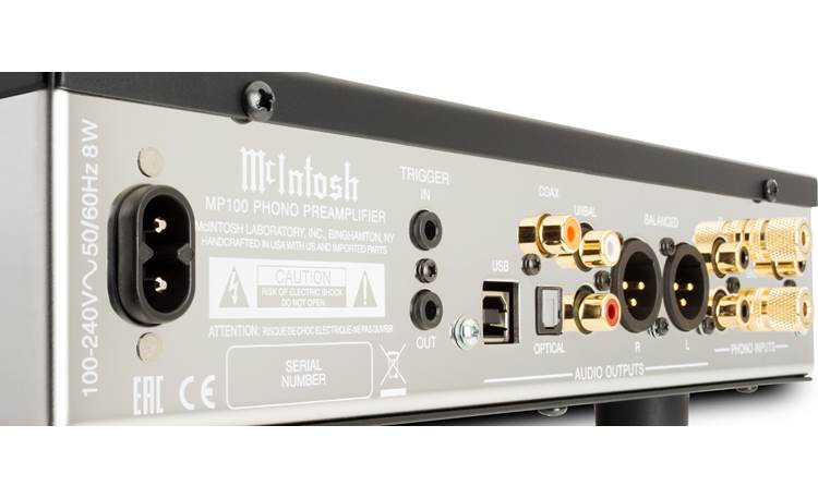 McIntosh MP100 High-quality connections ensure clean sound