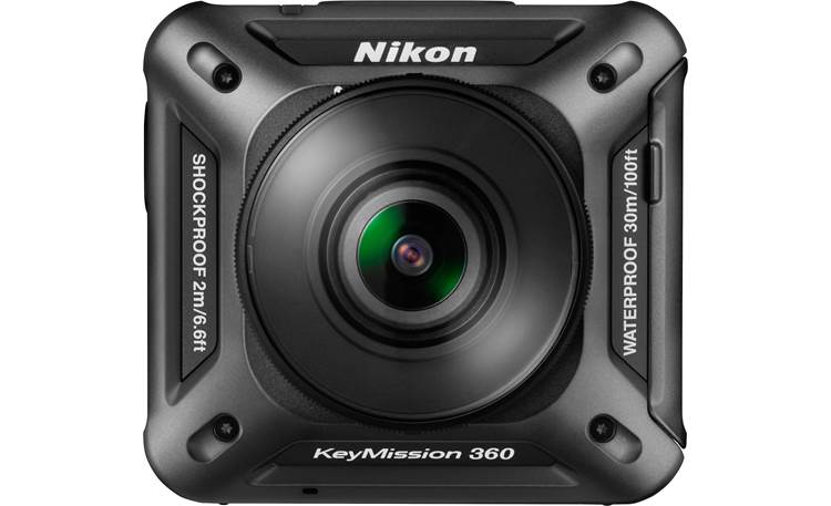 Please hang Entertain Nikon KeyMission 360 Fully immersive 360-degree video camera with 4K video  and Wi-Fi® at Crutchfield