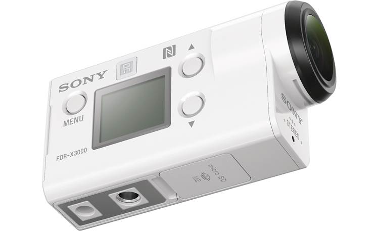 Sony FDR-X3000 Monitor your settings with a built-in screen