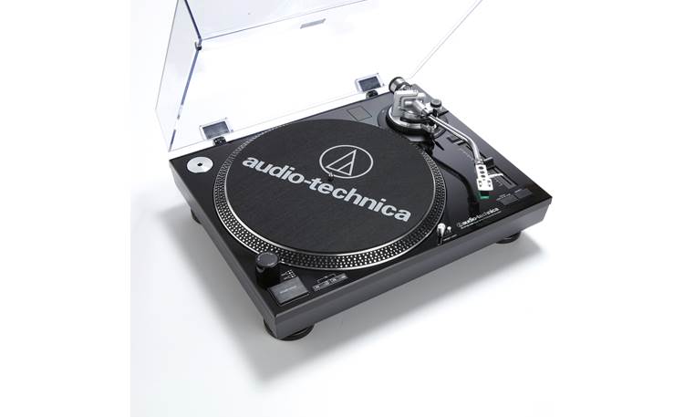 Audioengine A2+/Audio-Technica AT-LP120BK-USB Bundle A high-torque direct-drive motor and variable pitch control make this 'table a DJ's dream