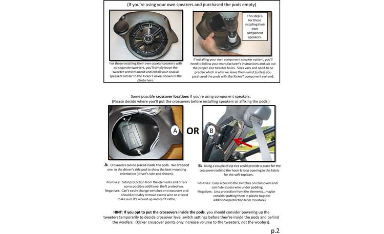 Select Increments JKU-Pods Installation Instructions: page 2