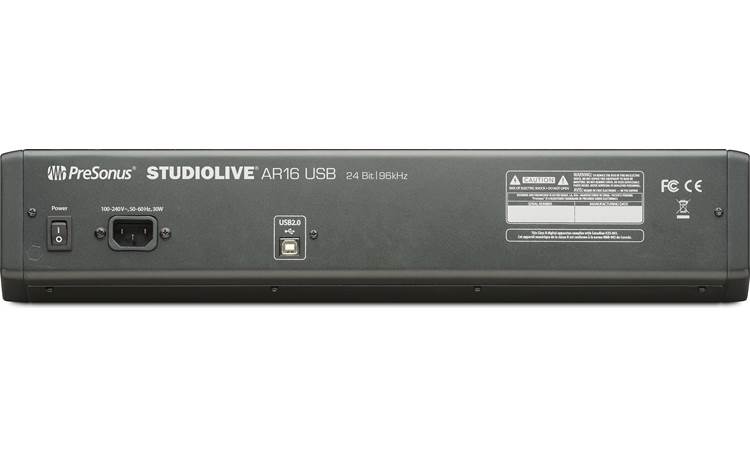 PreSonus StudioLive AR16 USB Back