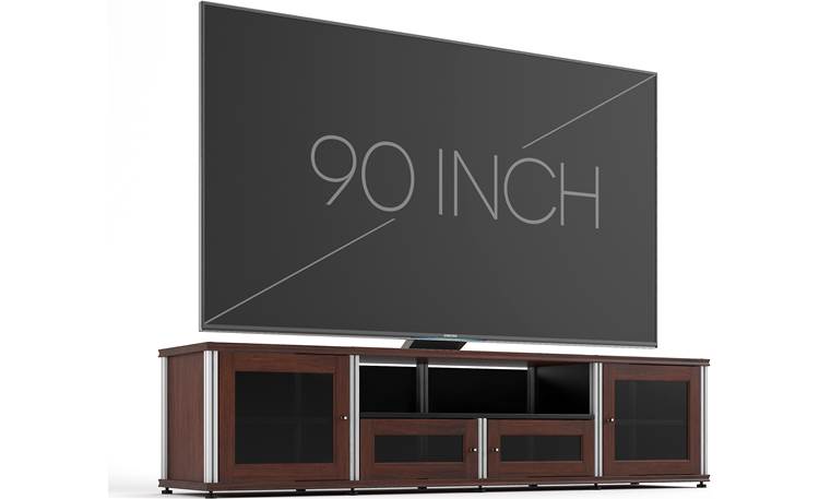 Salamander Designs Synergy System Model 245 Walnut with satin aluminum posts (TV not included)