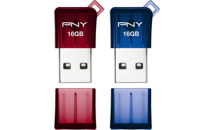 PNY 16 GB Micro Sleek Attache' USB 2.0 Flash Drives - P-FDU16GX2SLK-GE