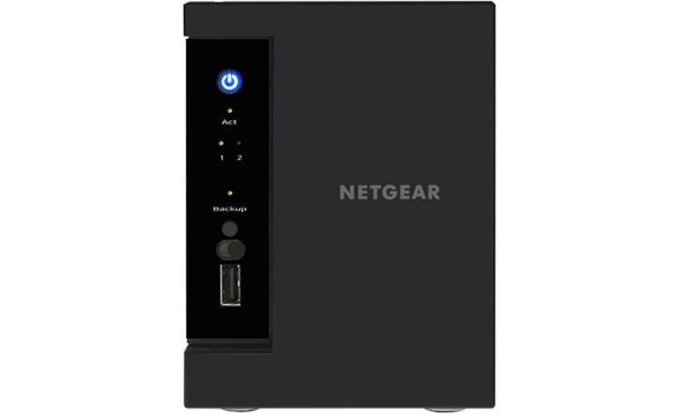 Netgear RS212 Network Attached Storage Front USB port for quick connections