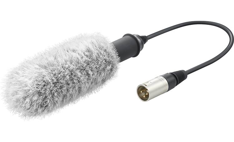 Sony XLR-K2M Microphone uses XLR connection to transmit clear sound to adapter