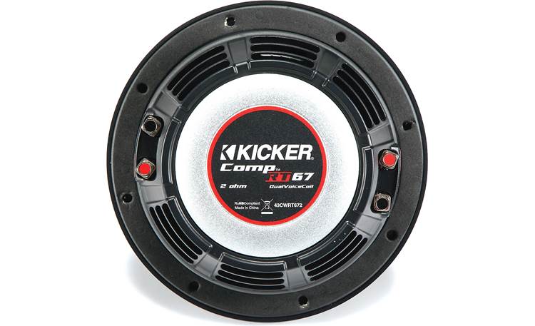 Kicker 43CWRT672 COMPRT67 6 3/4" 600W Shallow Car Audio Subwoofers Package 2 