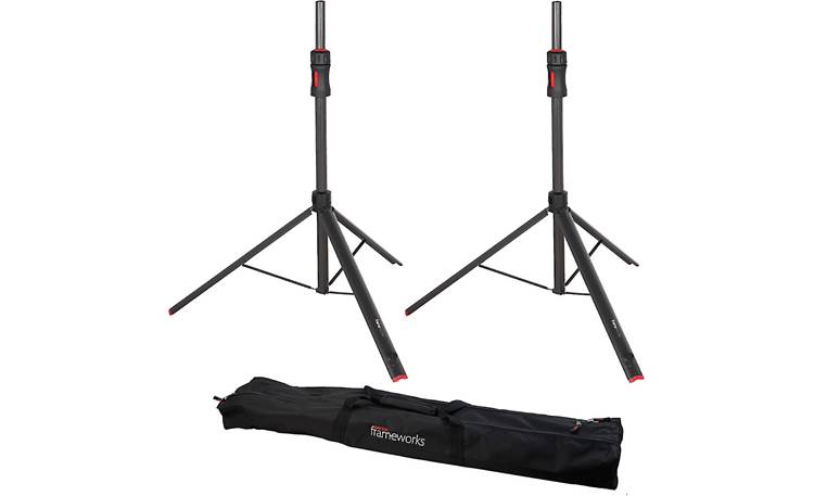 Gator Frameworks ID Speaker Stands Package includes two stands and carry bag