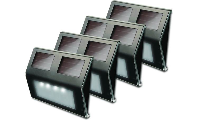 Maxsa 47334 Solar-powered Outdoor Lights (Bronze Finish) 4-pack Of LED ...