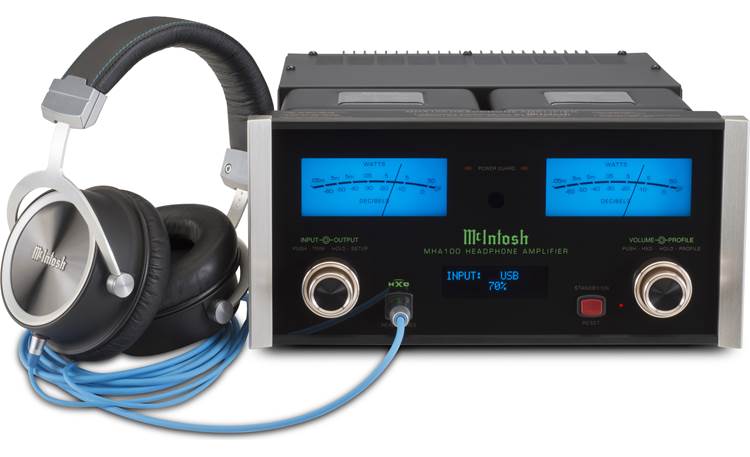 McIntosh MHA100 Maximizes performance of audiophile headphones like the McIntosh MHP1000 closed-back over-ear headphones (sold separately)