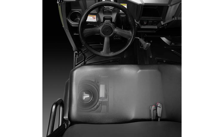 JL Audio 94621 PowerSport Stealthbox® Fits under the seat (cutaway view)