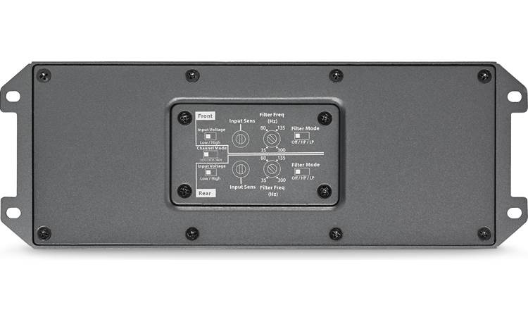 JL Audio MX280/4 A sealed cover protects the controls