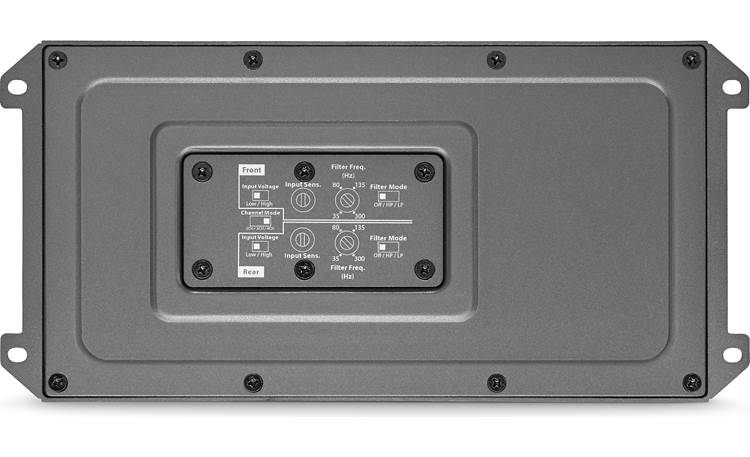 JL Audio MX500/4 A sealed cover protects the controls