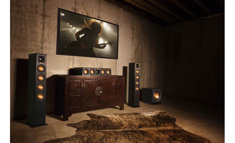 Klipsch Reference Premiere HD Wireless 5.1 Surround Sound System Includes  control hub, two floor-standing speakers, two bookshelf speakers, center  channel, and powered subwoofer at Crutchfield