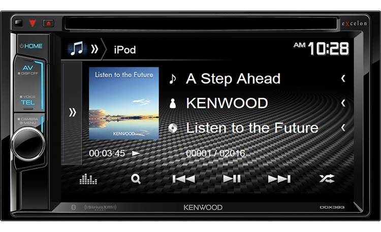 Kenwood Excelon DDX393 Get a better view of your music using the 6.2