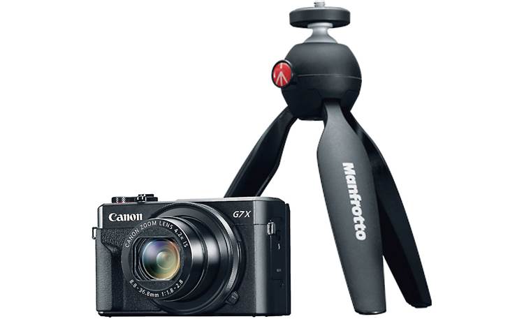 Canon PowerShot G7 X Mark II Video Creator Kit Shown with included mini tripod
